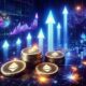 Dall·e 2024 05 22 16.48.29 A Dynamic And Futuristic Digital Artwork Of Ethereum Coins Soaring Upwards Against A Digital Cyberspace Background With Glowing Lines And Binary Code.jpg