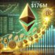 Dall·e 2024 08 12 15.47.07 A Digital Illustration Highlighting Ethereums Leadership In The Weekly Crypto Inflows Totaling 176m. The Image Features The Ethereum Symbol Promine.jpg