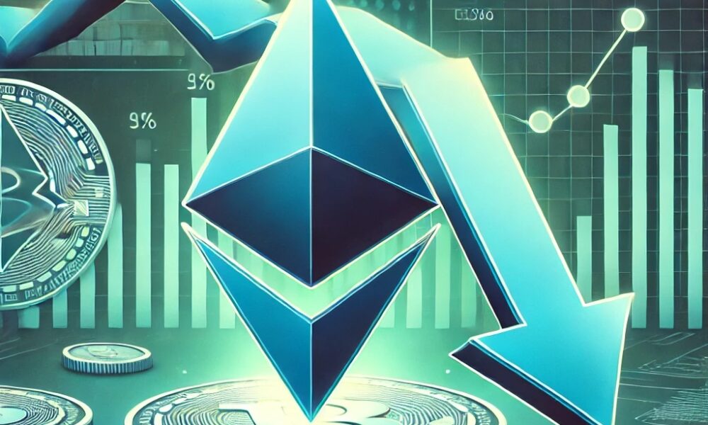 Dall·e 2024 08 19 17.05.12 A Digital Illustration Highlighting The Historic Lows In Ethereum Transaction Costs. The Image Features The Ethereum Symbol With A Downward Arrow Rep.jpg