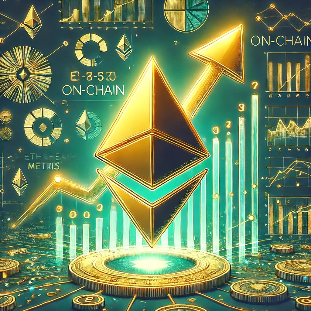 Dall·e 2024 08 20 16.32.42 A Digital Illustration Exploring The Potential Bullish Turn For Ethereum As Suggested By On Chain Metrics. The Image Features The Ethereum Symbol Wit.jpg