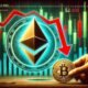 Dall·e 2024 08 28 17.59.51 A Digital Illustration Depicting Ethereums Fall Below 2500 With Analysts Eyeing Potential Rebound Levels. The Image Features The Ethereum Symbol W.jpg