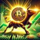 Dall·e 2024 09 07 22.39.04 A Dynamic Feature Image Representing A Bitcoin Bull Run. The Image Should Include A Large Golden Bitcoin Symbol In The Center Glowing With Bright Li.webp.jpeg