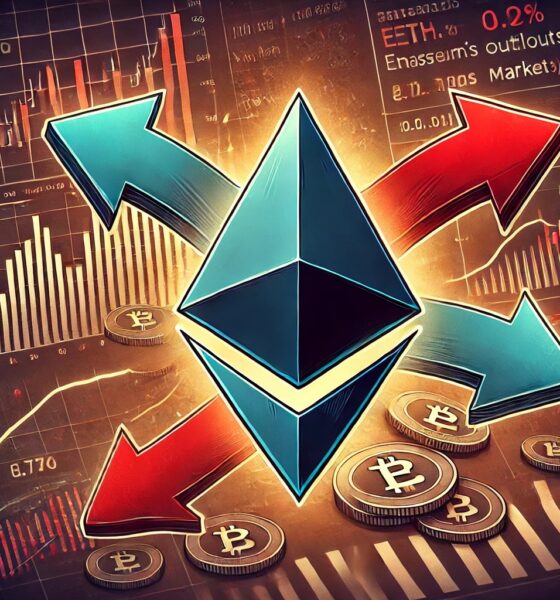 Dall·e 2024 09 09 16.33.14 A Digital Illustration Depicting Ethereums Massive Outflows From Derivatives Markets Exploring What It Means For Eth. The Image Features The Ethereu.jpg