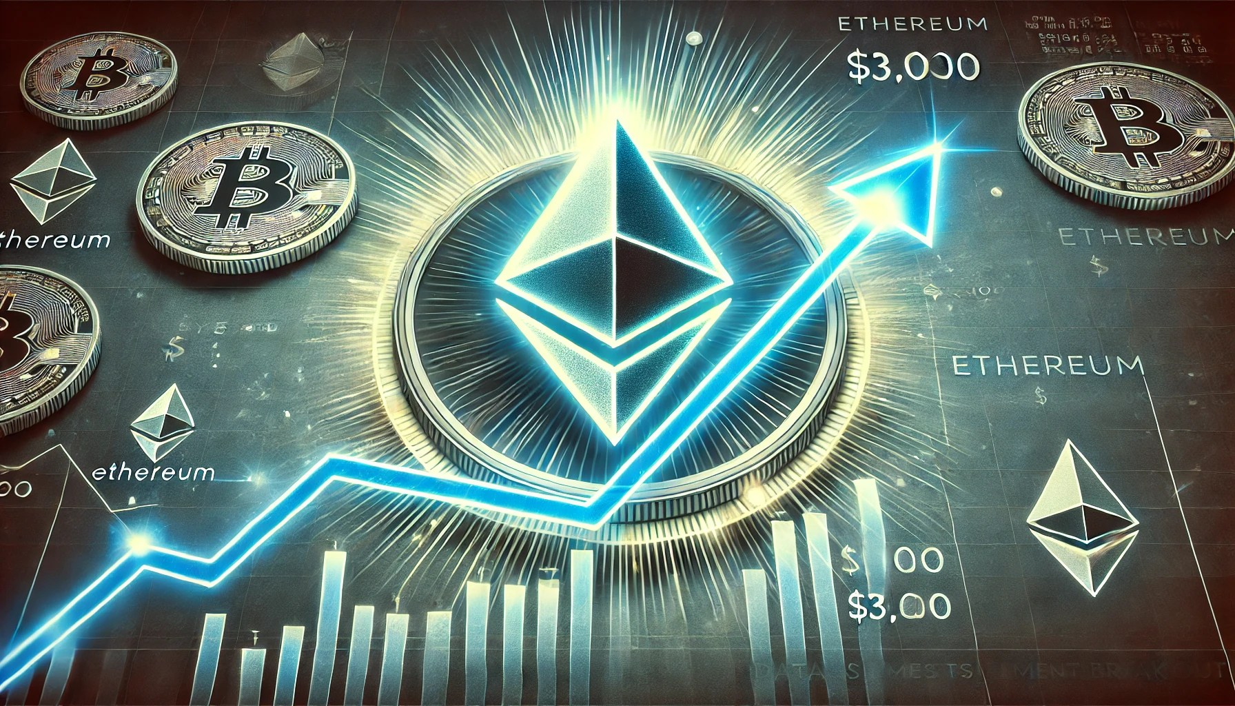 Dall·e 2024 09 13 23.23.26 A Feature Image For An Article Titled Ethereum Eth Eyes 3000 Data Suggests Imminent Breakout. The Image Should Prominently Feature The Ethereum.webp.jpeg