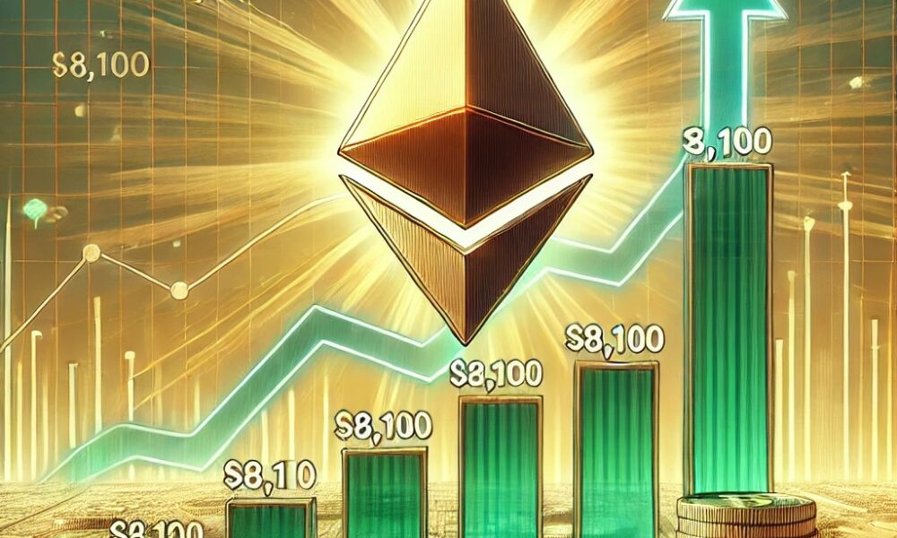 Dall·e 2024 09 16 16.14.10 A Digital Illustration Depicting Ethereum On The Verge Of A Potential Surge With A Focus On Key Levels For A Possible 8100 Rally. The Image Feature.jpg