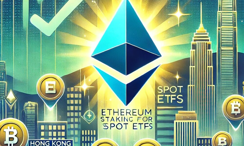 Dall·e 2024 09 19 16.28.39 A Digital Illustration Depicting Ethereum Staking For Spot Etfs Nearing Approval In Hong Kong. The Image Features The Ethereum Symbol With A Spotlight.webp.jpeg