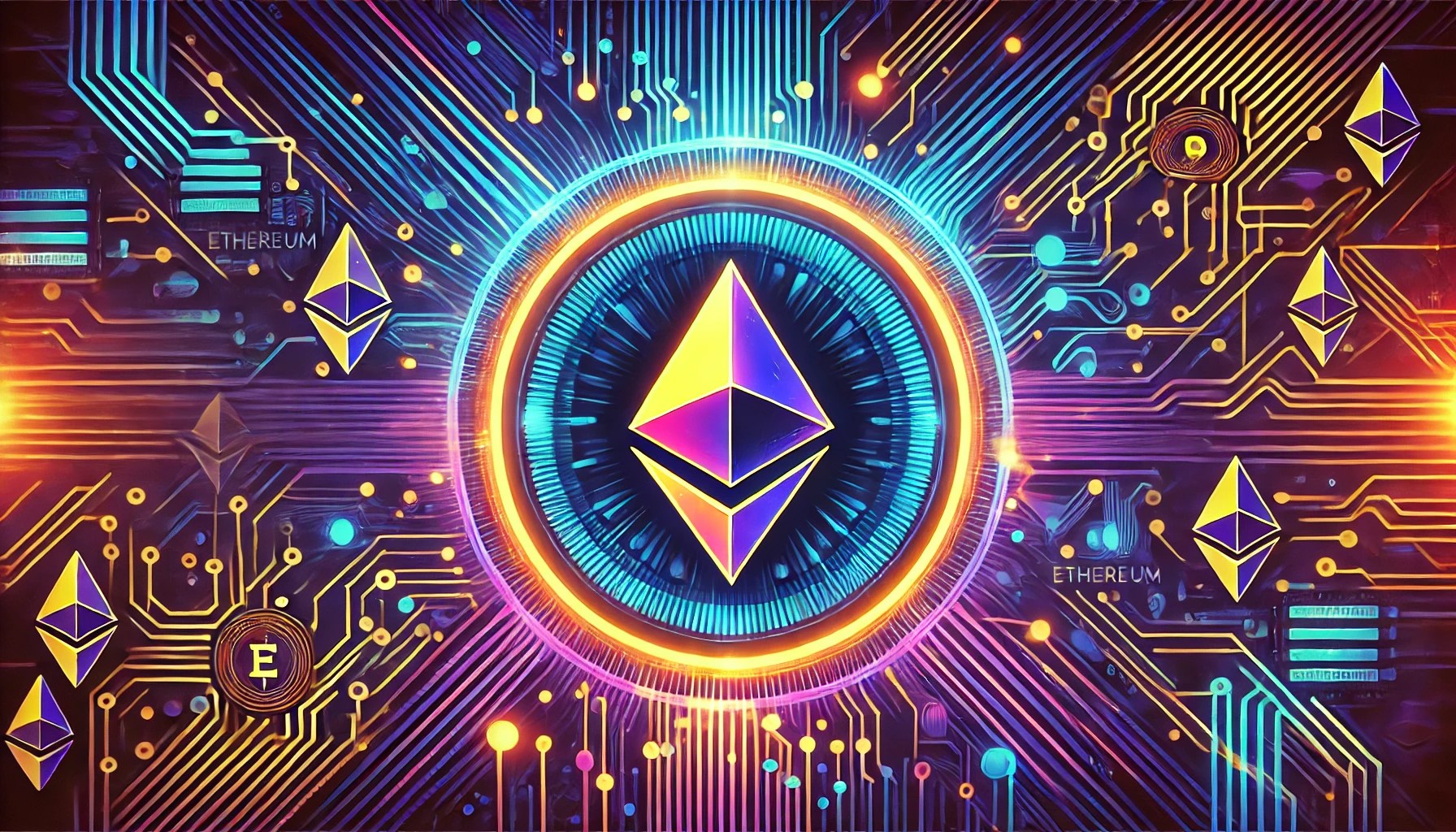 Dall·e 2024 10 07 11.04.30 An Eye Catching Image Featuring The Ethereum Logo In The Center Surrounded By Vibrant Dynamic Lines And Glowing Tech Elements. The Background Should.webp.jpeg