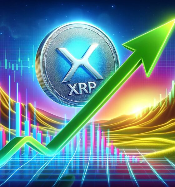 Dall·e 2024 05 31 15.39.35 A Dynamic Landscape Image Showing The Price Of Xrp Coin Depicted As A Shiny Silver Coin With The Xrp Logo Soaring Upwards. The Background Features A.webp.jpeg