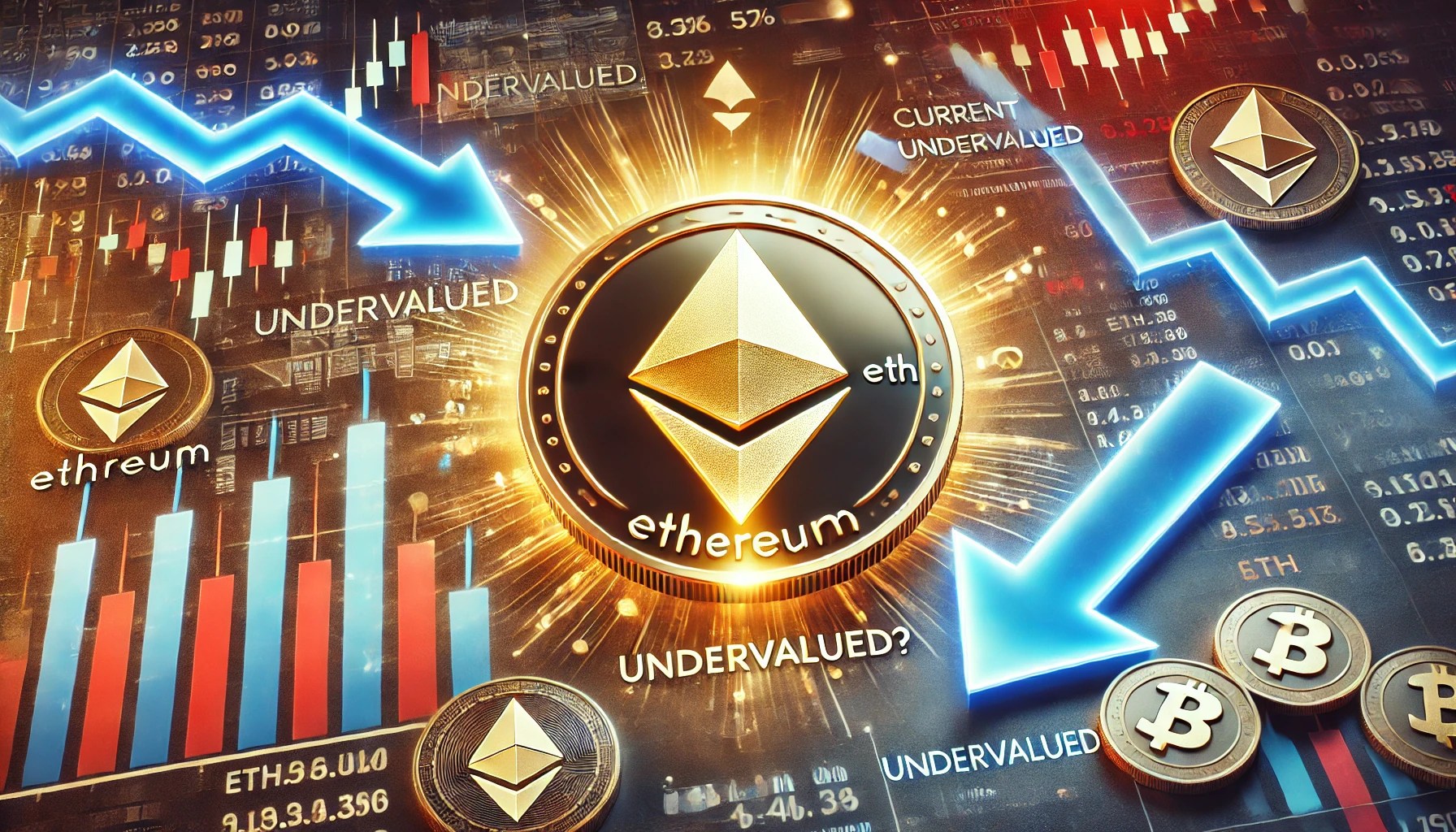 Dall·e 2024 11 20 10.42.09 A Financial Themed Image Focusing On Ethereum Eth Holders Experiencing Unrealized Losses And Questioning If Eth Is Undervalued. The Central Focus Is.webp.jpeg