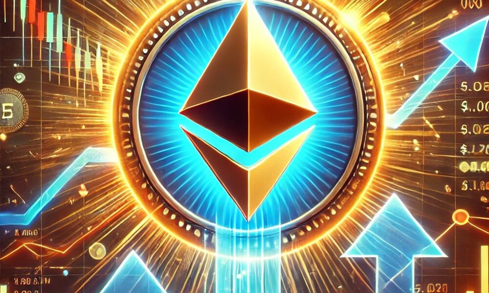 Dall·e 2024 12 06 17.09.10 A Visually Dynamic Digital Illustration Showcasing Ethereums Price Testing The 4000 Resistance Level. The Image Features A Stylized Ethereum Logo P.jpg