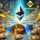 Dall·e 2024 12 18 17.15.32 A Digital Illustration Showcasing The Concept Of Ethereum Eth Outflow From Binance With A Prominent Ethereum Logo And Visual Representation Of Mill.jpg