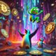 Dall·e 2024 12 27 10.55.50 A Futuristic Landscape Featuring A Striking Visual Of Bitcoin Symbols Falling Dramatically Portrayed With A Dark And Intense Atmosphere. In Contrast.webp.jpeg