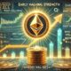 Dall·e 2025 01 07 06.05.54 A Financial Themed Image Showcasing Ethereums Early Q1 Strength Post Halving With A Focus On Whether History Will Repeat. The Central Focus Is A Glo.webp.jpeg