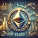 Dall·e 2025 01 10 14.51.38 A Digital Illustration Showcasing Ethereum Facing A Critical Test With Declining Funding Rates And A Looming 3000 Price Level. The Image Features Th.jpg