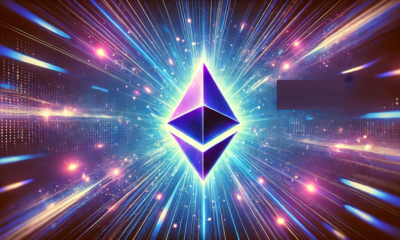 Dall·e 2025 01 20 13.46.23 Create A Wide Format Image Focusing On The Ethereum Logo Set Against A Vibrant Background That Suggests Movement And Energy. The Background Should Fe.png