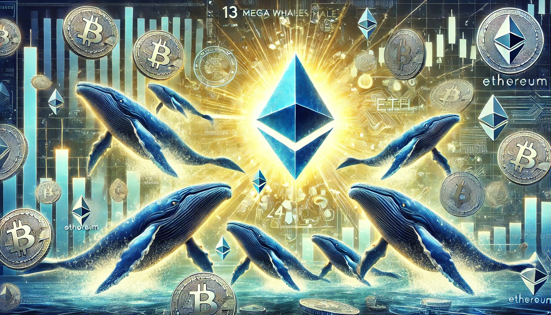 Dall·e 2025 01 28 05.24.55 A Professional Horizontal Digital Artwork For An Article About 13 Mega Whales Joining The Ethereum Network In 24 Hours Each Holding Over 10000 Eth .webp.jpeg