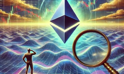 Dall·e 2025 01 29 17.02.28 A Surreal And Artistic Representation Of Ethereums Prolonged Consolidation Phase. Imagine Ethereums Silver Diamond Logo Floating On A Vast Futurist.jpg