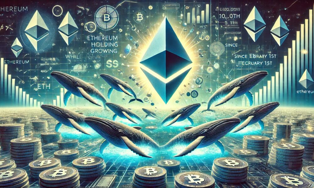 Dall·e 2025 02 11 06.12.02 A Professional Horizontal Digital Artwork For An Article About Ethereum Whales Holding Over 10000 Eth Growing Since February 1st Signaling Possible .webp.jpeg