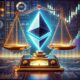 Dall·e 2025 02 12 15.35.08 A Visually Compelling And Analytical Image Exploring Whether Ethereum Is Undervalued. Show A Glowing Ethereum Logo Resting On A Digital Balance Scale.jpg