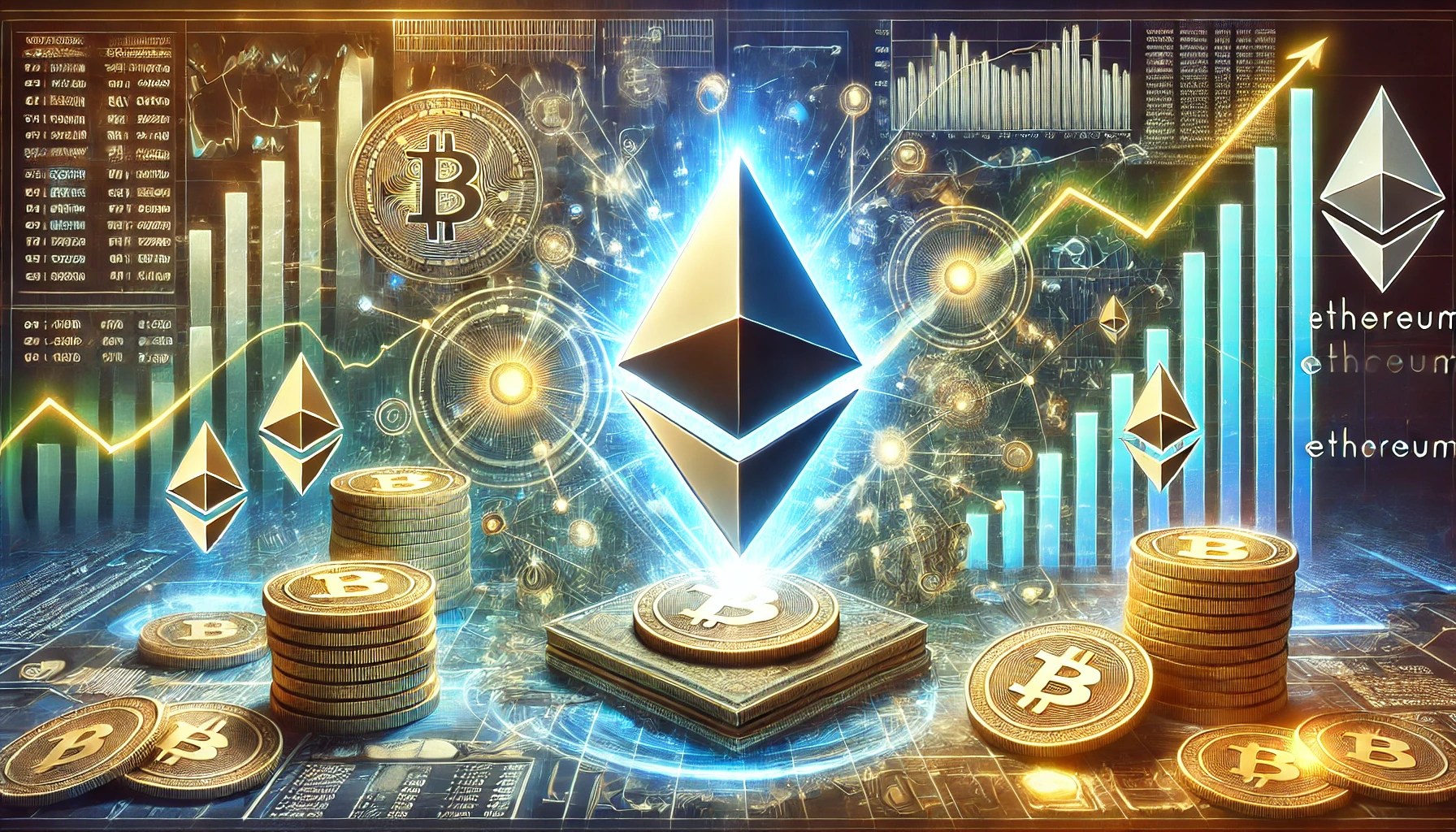 Dall·e 2025 02 14 22.24.54 A Professional Horizontal Digital Artwork For An Article About Over 900000 Ethereum Being Withdrawn From Exchanges In 10 Days Signaling A Potential .webp.jpeg